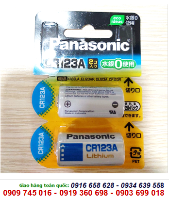 Panasonic CR123A, CR123AW/2P lithium 3V (Nội địa Nhật)| HẾT HÀNG